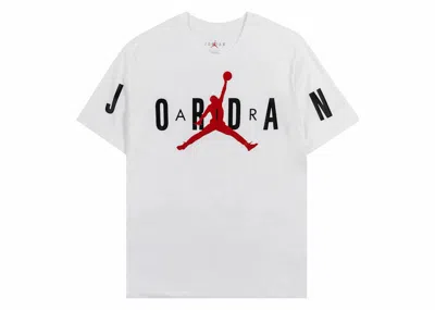 Pre-owned Jordan Men's  Air Stretch Short Sleeve Crew T-shirt In White