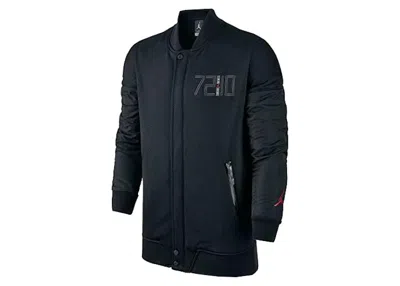 Pre-owned Jordan Men's  Aj Xi Varsity Jacket In Black