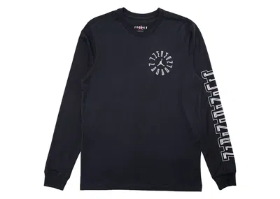 Pre-owned Jordan Men's  Aj11 Long Sleeve Tee Shirt In Black/reflective Silver