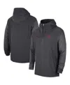 Jordan Men's  Anthracite Oklahoma Sooners Player Half-zip Jacket In Anthracite