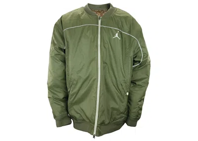 Pre-owned Jordan Men's  Aviator Reversible Jacket In Green