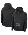 Jordan Men's  Black Brooklyn Nets Courtside Statement Edition Pullover Hoodie In Black