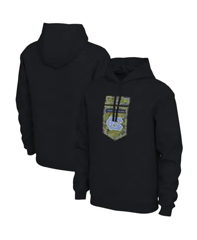 Jordan Men's  Black North Carolina Tar Heels Veterans Camo Pullover Hoodie
