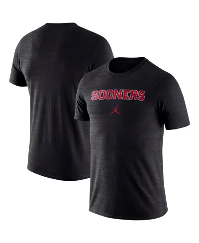 Jordan Men's  Black Oklahoma Sooners Velocity Performance T-shirt