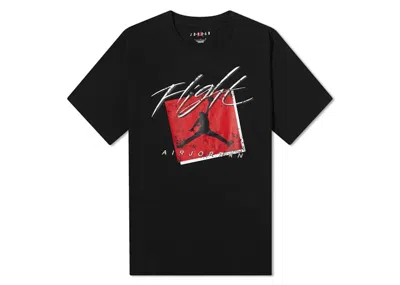 Pre-owned Jordan Men's  Boxed Flight Logo Graphic T-shirt In Black/white/red