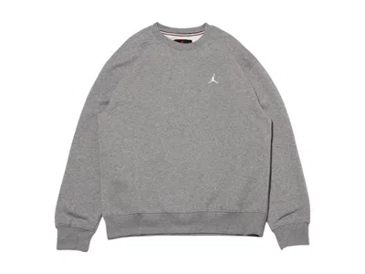 Pre-owned Jordan Men's  Brooklyn Fleece Crew Sweatshirt In Gray