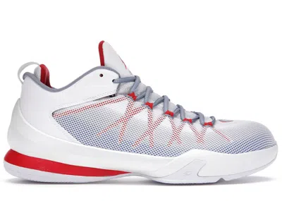 Pre-owned Jordan Men's  Cp3.viii Aecool Blue Sneakers In White/game Royal/spirit Red
