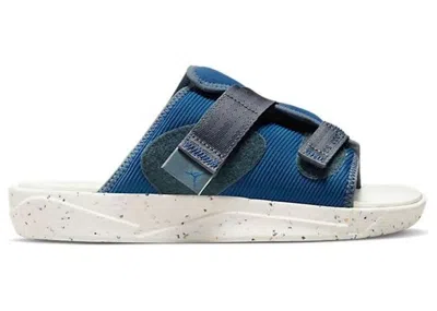 Pre-owned Jordan Men's  Crater Slide French Sneakers In French Blue/white In Multi