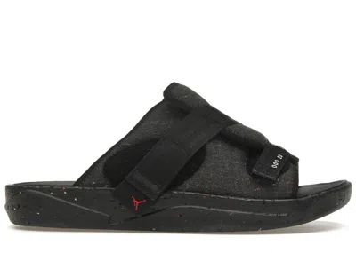 Pre-owned Jordan Men's  Crater Slide Sneakers In Black/green Spark/white