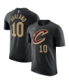 Jordan Men's  Darius Garland Black Cleveland Cavaliers 2022/23 Statement Edition Name And Number T-sh In Black