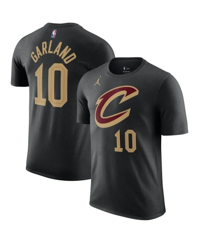 Jordan Men's  Darius Garland Black Cleveland Cavaliers 2022/23 Statement Edition Name And Number T-sh