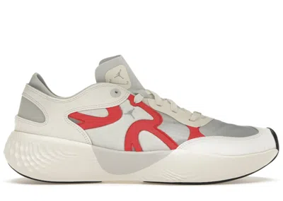 Pre-owned Jordan Men's  Delta 3 Low Chile Red Sneakers In Sail/wolf Grey/photon Dust In Multi