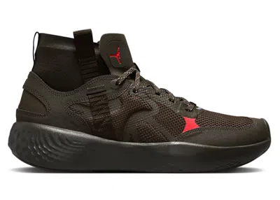 Pre-owned Jordan Men's  Delta 3 Mid Sneakers In Dark Chocolate/infrared 23 In Brown