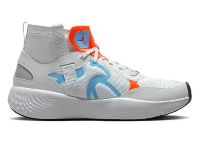 Pre-owned Jordan Men's  Delta 3 Mid Total Orange Sneakers In Pure Platinum/chambray/dark Shadow