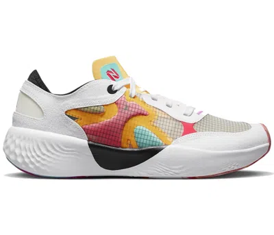 Pre-owned Jordan Men's  Delta 3 Nitro Low Luka Doncic Sneakers In White/black/dynamic Turquoise