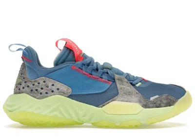 Pre-owned Jordan Men's  Delta Grind Sneakers In Blue Beyond/flash Crimson/green Abyss