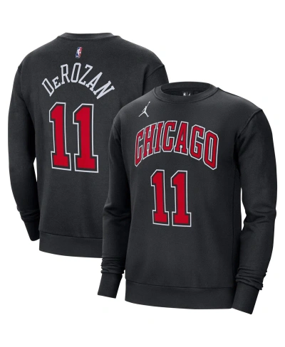 Jordan Men's  Demar Derozan Black Chicago Bulls Statement Name And Number Pullover Sweatshirt