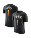 Jordan Men's  Devin Booker Black Phoenix Suns 2022/23 Statement Edition Name And Number T-shirt In Black