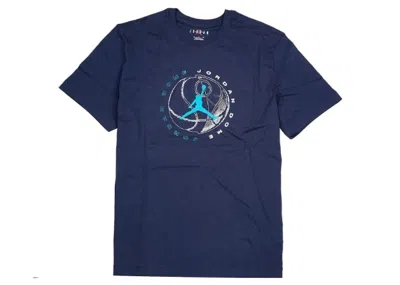 Pre-owned Jordan Men's  Dome Graphic Drifit T-shirt In Grey/white In Multi