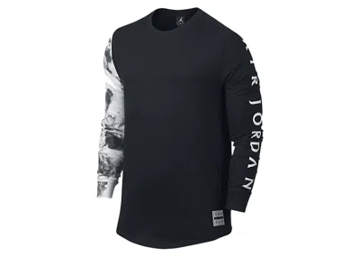 Pre-owned Jordan Men's  Dreams Long Sleeve T-shirt In Black