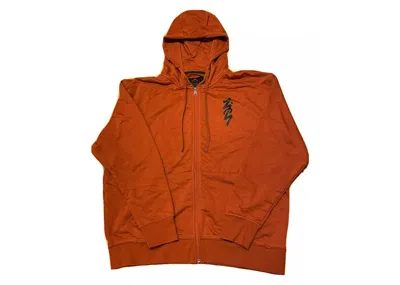 Pre-owned Jordan Men's  Drifit Zion Fullzip Hoodie In Russett/black