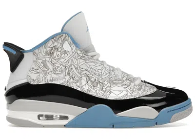 Pre-owned Jordan Men's  Dub Zero Sneakers In White/legend Blue/black