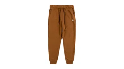 Pre-owned Jordan Men's  Essentials Fleece Standard Fit Pant In Brown