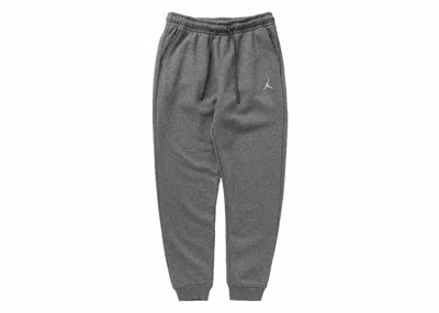 Pre-owned Jordan Men's  Essentials Fleece Standard Fit Pants In Grey