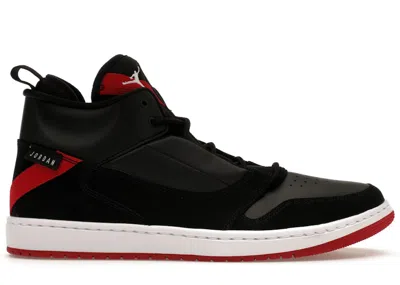 Pre-owned Jordan Men's  Fadeaway Bred Sneakers In Black/white/gym Red In Multi