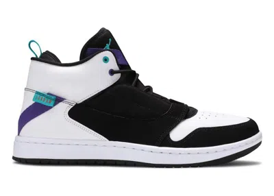 Pre-owned Jordan Men's  Fadeaway Sneakers In Black/white/grape