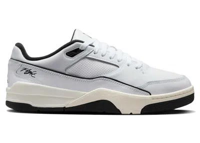 Pre-owned Jordan Men's  Flight Court Sneakers In White/sail/black