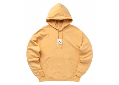 Pre-owned Jordan Men's  Flight Fleece Pullover Hoodie In Celestial Gold/sail