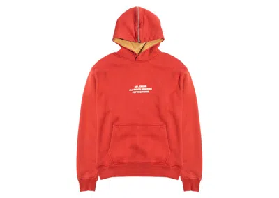 Pre-owned Jordan Men's  Flight Heritage Fleece Hoodie In Red Clay