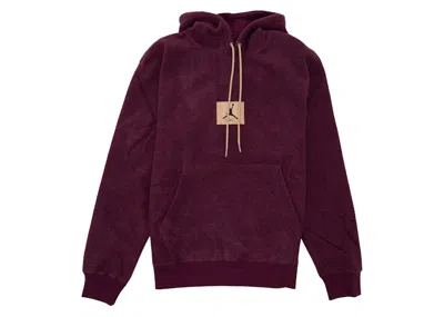 Pre-owned Jordan Men's  Flight Heritage Pullover Hoodie In Bordeaux