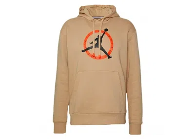 Pre-owned Jordan Men's  Flight Mvp Graphic Fleece Pullover Hoodie In Brown