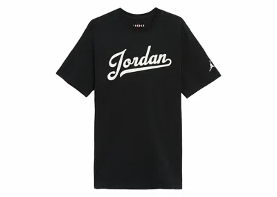 Pre-owned Jordan Men's  Flight Mvp Short Sleeve T-shirt In Black/white In Multi