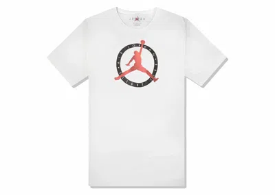 Pre-owned Jordan Men's  Flight Mvp Short Sleeve T-shirt In White/red/black In Multi