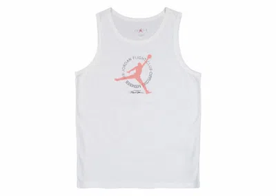 Pre-owned Jordan Men's  Flight Mvp Tank Top In White/red/black In Multi