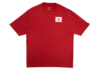 Pre-owned Jordan Men's  Flight Short Sleeve T-shirt In Red