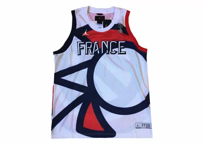Pre-owned Jordan Men's  France Jumpman Jersey In Red/white/blue