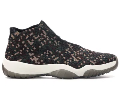 Pre-owned Jordan Men's  Future Camo Sneakers In Dark Army/black/sail In Multi