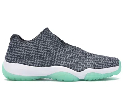 Pre-owned Jordan Men's  Future Low Sneakers In Wolf Grey/emerald Rise In Multi