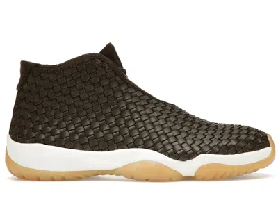 Pre-owned Jordan Men's  Future Sneakers In Dark Chocolate/sail/gum Yellow
