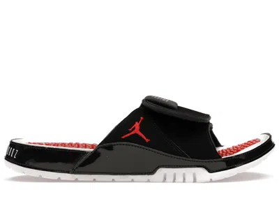 Pre-owned Jordan Men's  Hydro 11 Bred Sneakers In Black/varsity Red/white