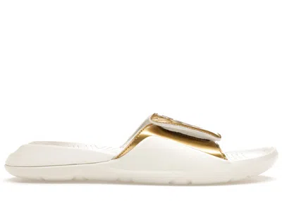 Pre-owned Jordan Men's  Hydro 7 Gold Sneakers In Sail/metallic Gold