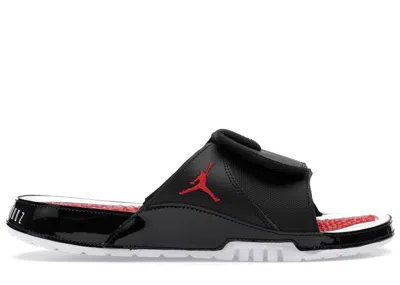 Pre-owned Jordan Men's  Hydro Xi Retro Bred Sneakers In Black/gym Red/white In Multi