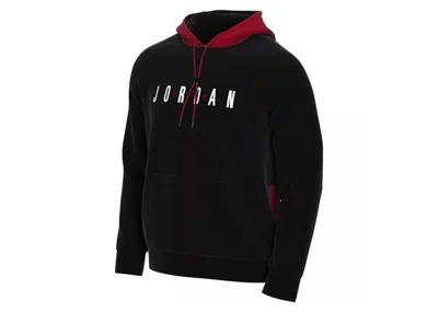 Pre-owned Jordan Men's  Jumpman Air Gfx Fleece Hoodie In Black/red