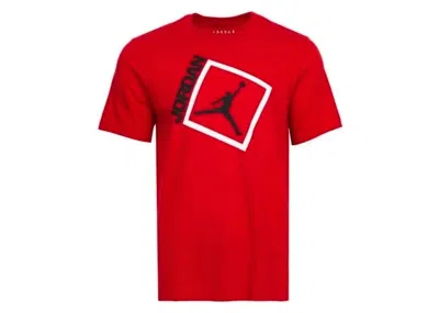 Pre-owned Jordan Men's  Jumpman Box Short Sleeve T-shirt In Red