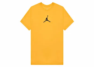 Pre-owned Jordan Men's  Jumpman Drifit Short Sleeve T-shirt In Yellow