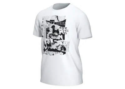 Pre-owned Jordan Men's  Jumpman Flight Short Sleeve T-shirt In White